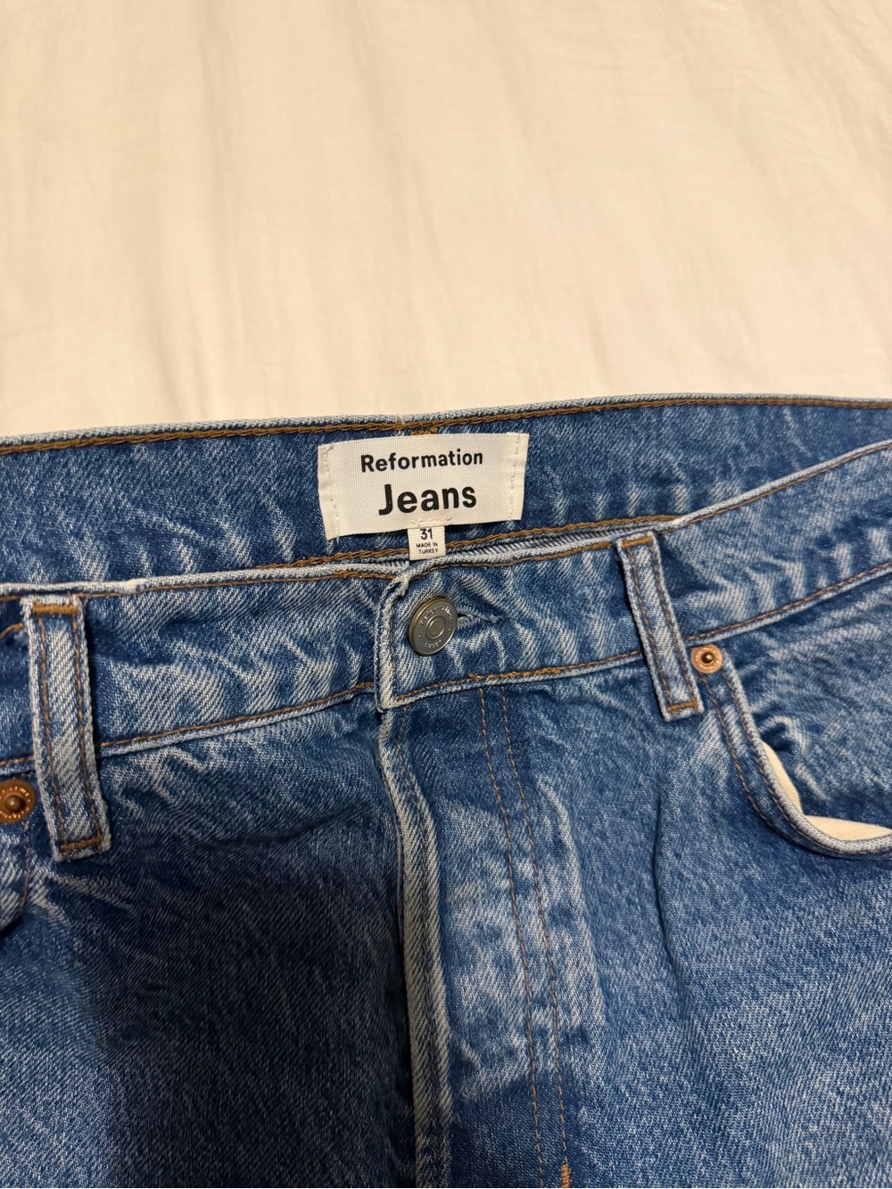 Reformation Classic Midwash High-Rise Jeans